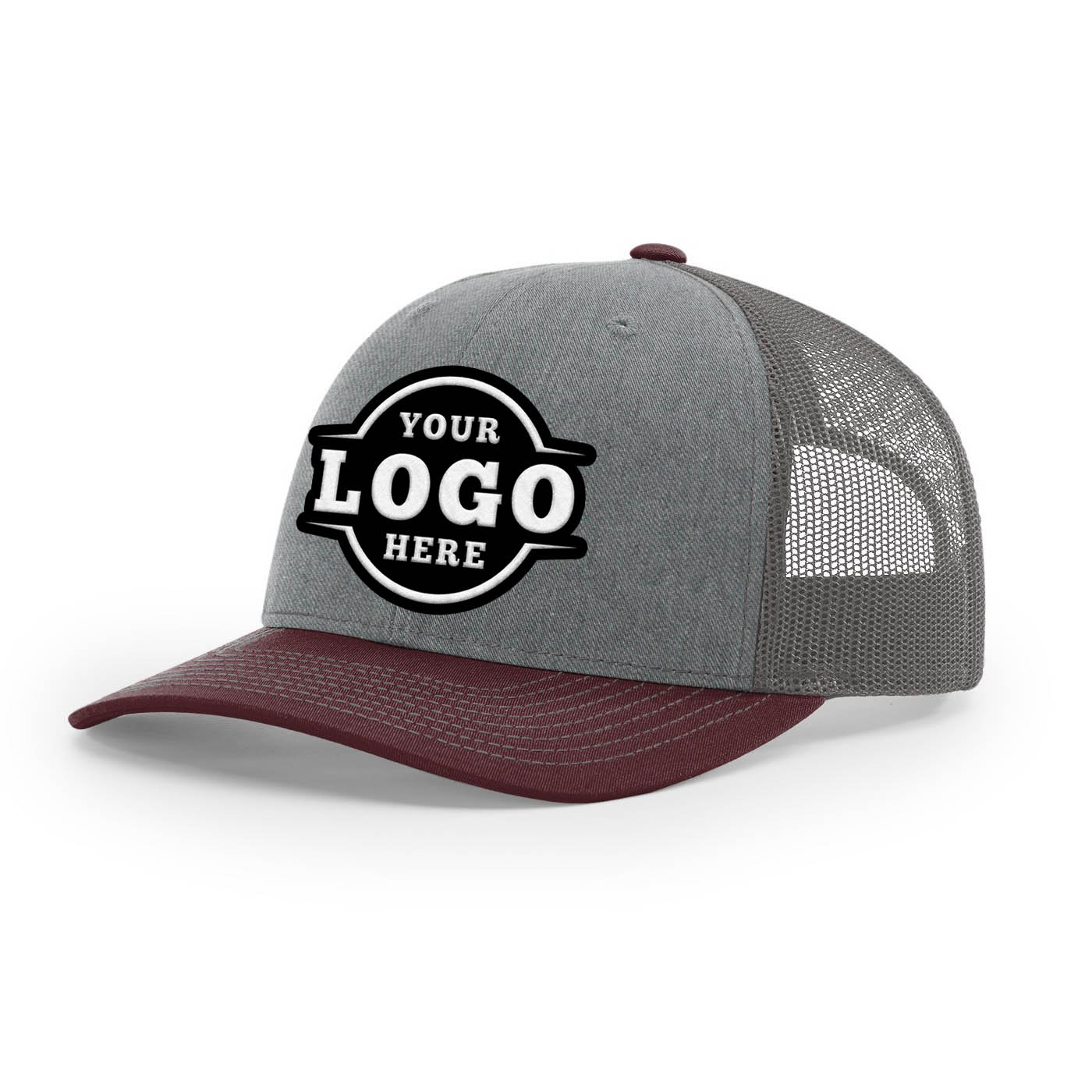 Custom Embroidered Richardson 112 Trucker Cap Tri Color Hats Three Colors