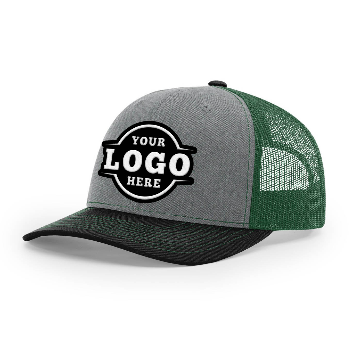 Custom Embroidered Richardson 112 Trucker Cap Tri Color Hats Three Colors