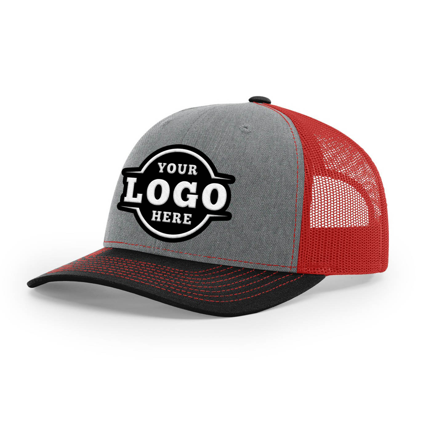 Custom Embroidered Richardson 112 Trucker Cap Tri Color Hats Three Colors