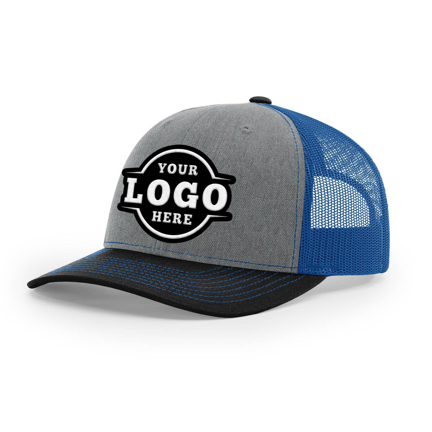 Custom Embroidered Richardson 112 Trucker Cap Tri Color Hats Three Colors