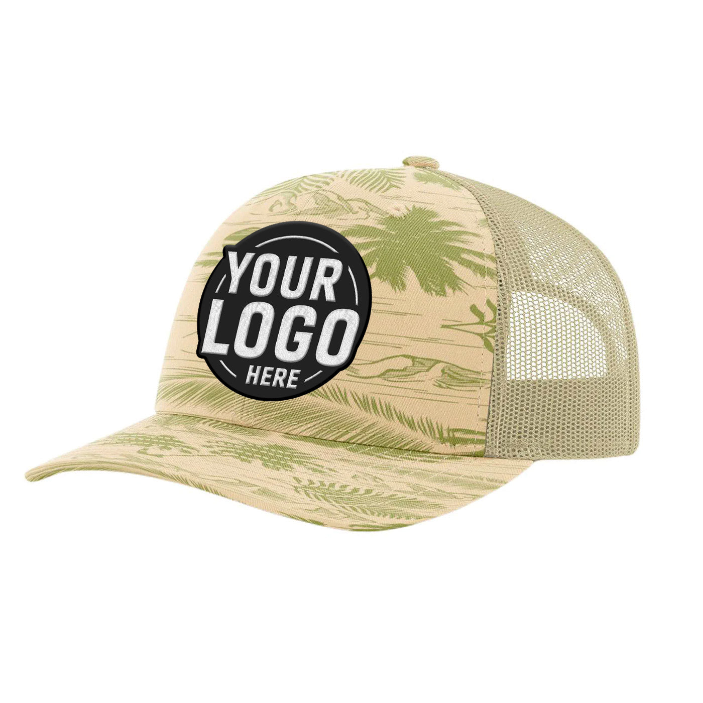 Custom Embroidered Richardson 112P Printed Trucker Hat Snapback Cap