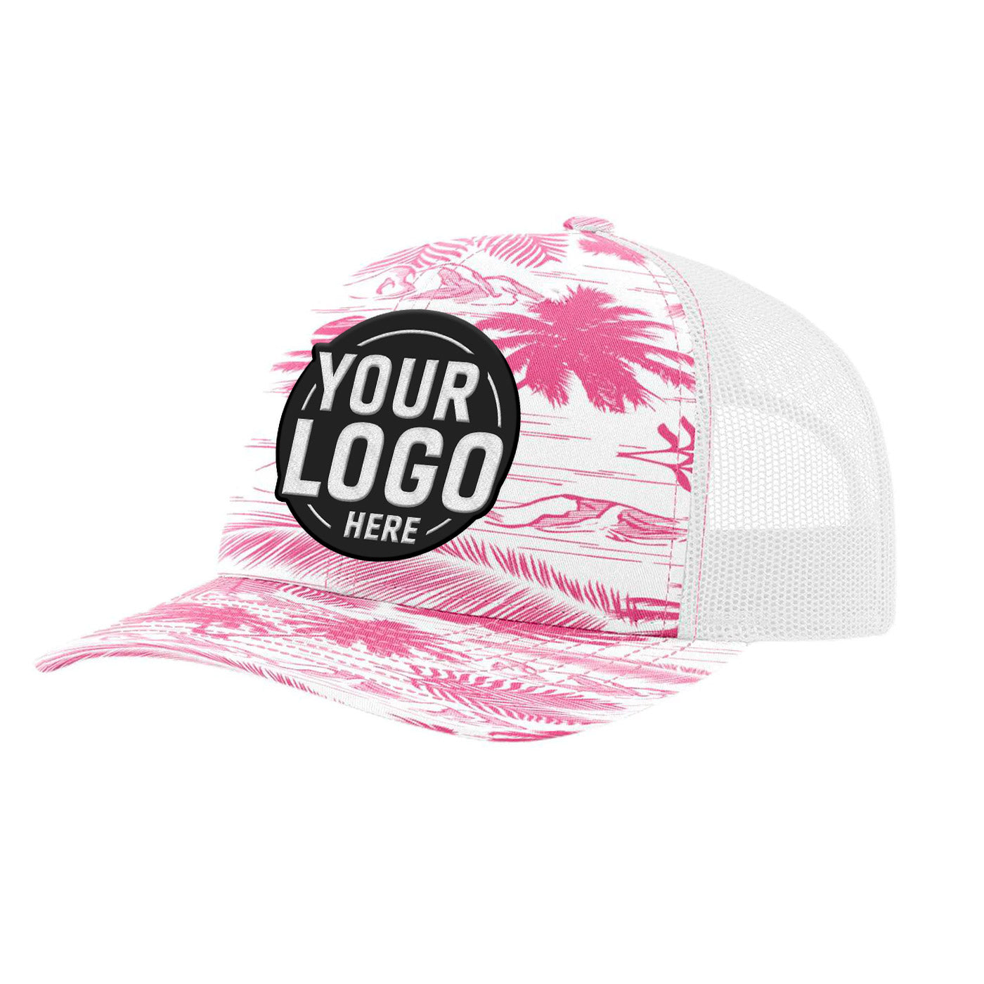 Custom Embroidered Richardson 112P Printed Trucker Hat Snapback Cap