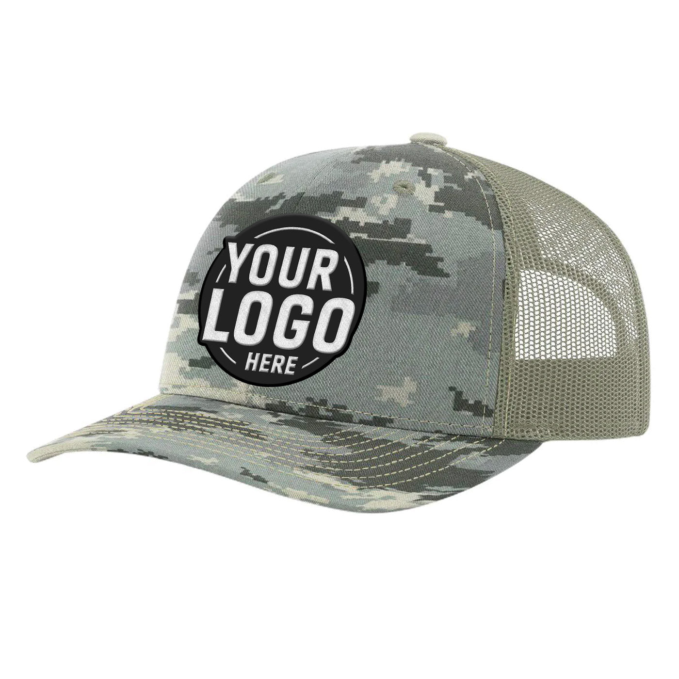 Custom Embroidered Richardson 112P Printed Trucker Hat Snapback Cap
