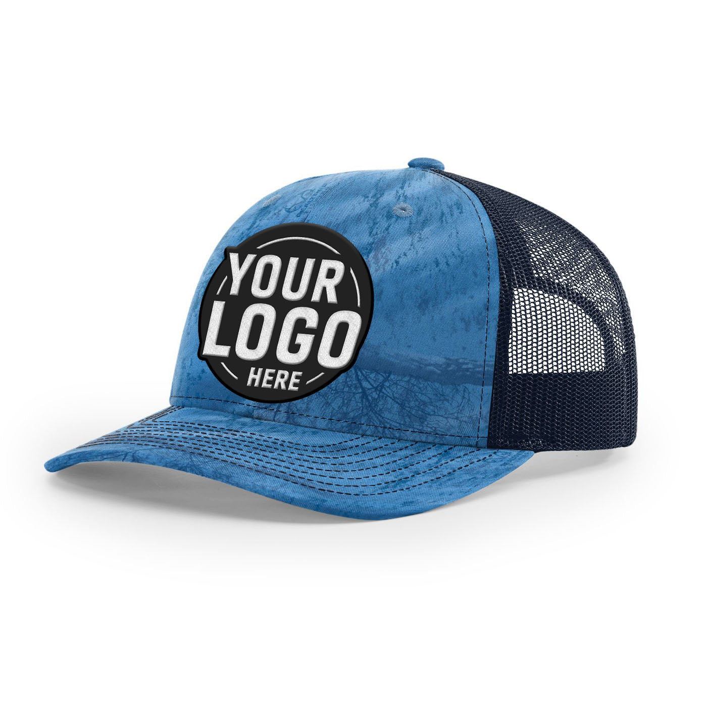 Custom Embroidered Richardson 112P Printed Trucker Hat Snapback Cap