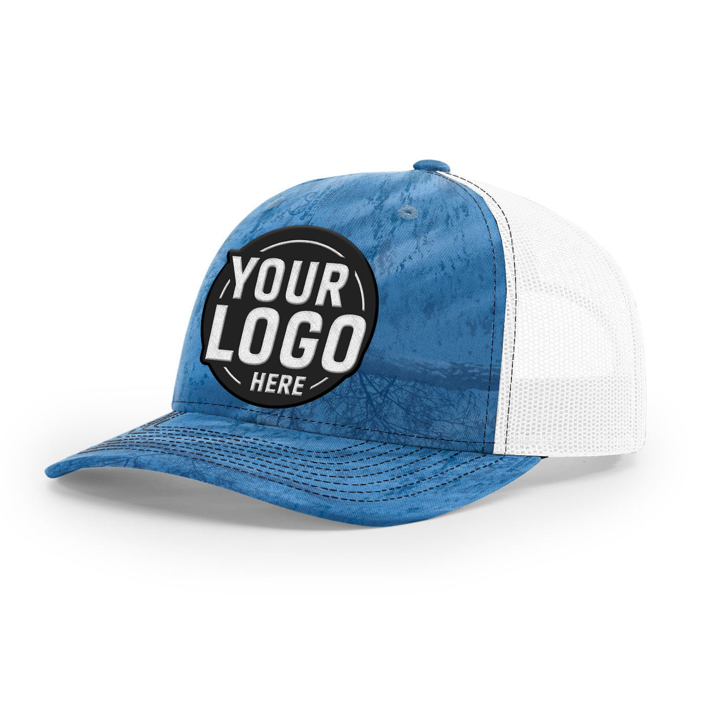 Custom Embroidered Richardson 112P Printed Trucker Hat Snapback Cap
