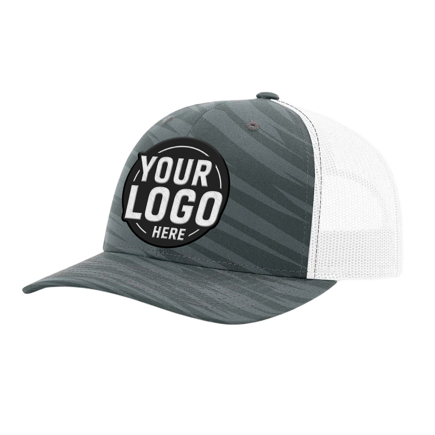 Custom Embroidered Richardson 112P Printed Trucker Hat Snapback Cap