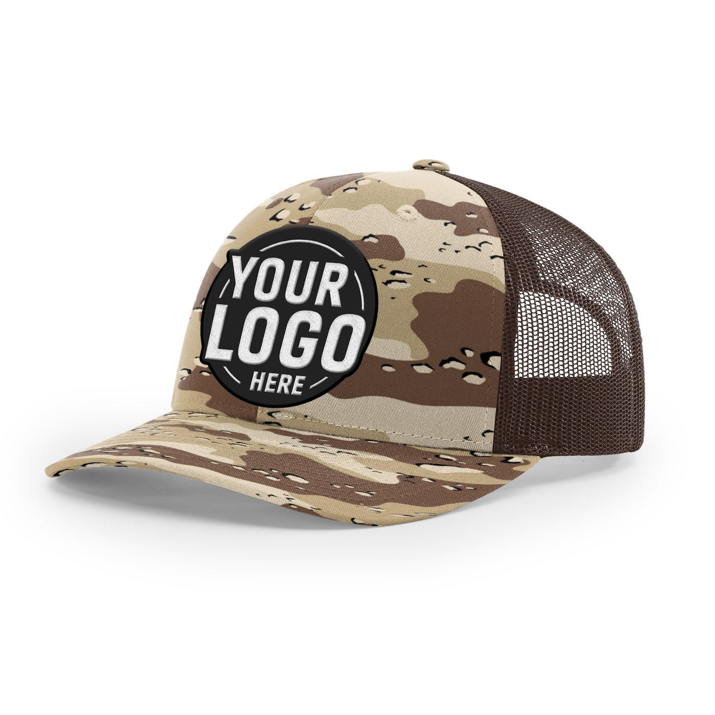 Custom Embroidered Richardson 112P Printed Trucker Hat Snapback Cap