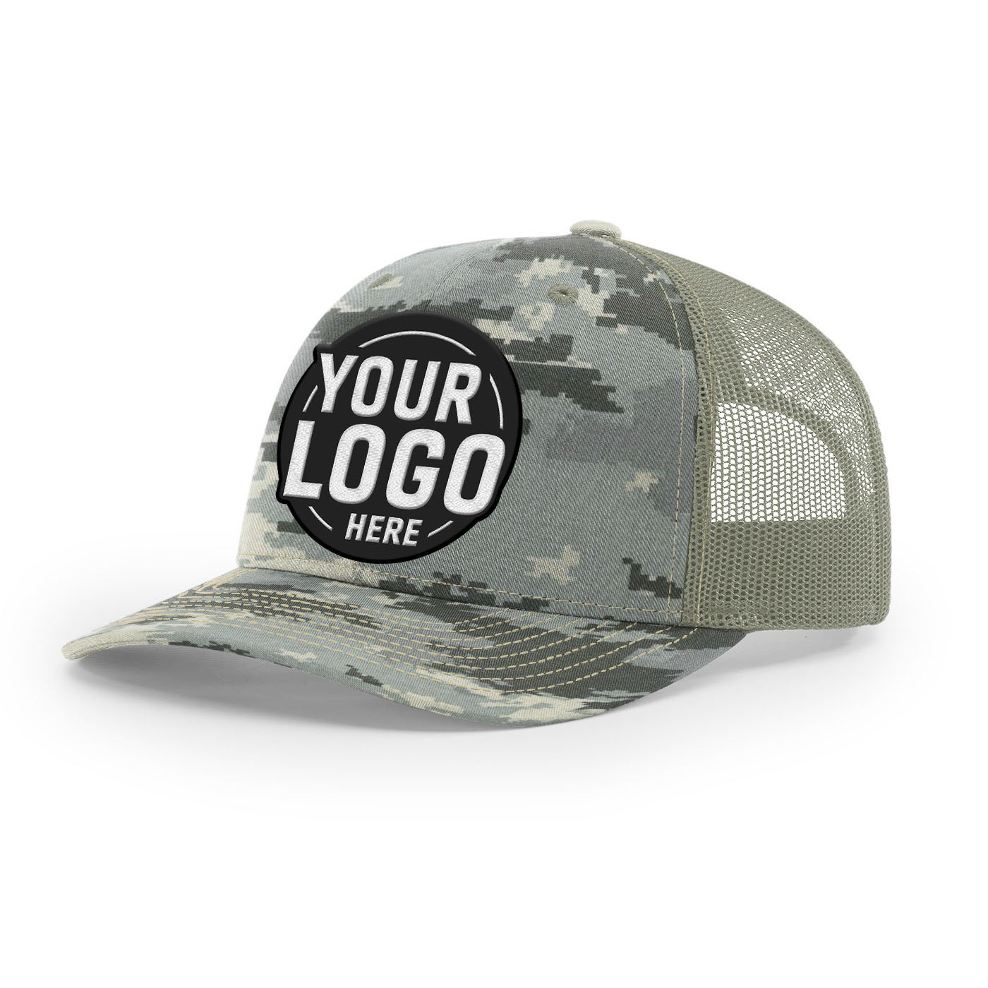 Custom Embroidered Richardson 112P Printed Trucker Hat Snapback Cap