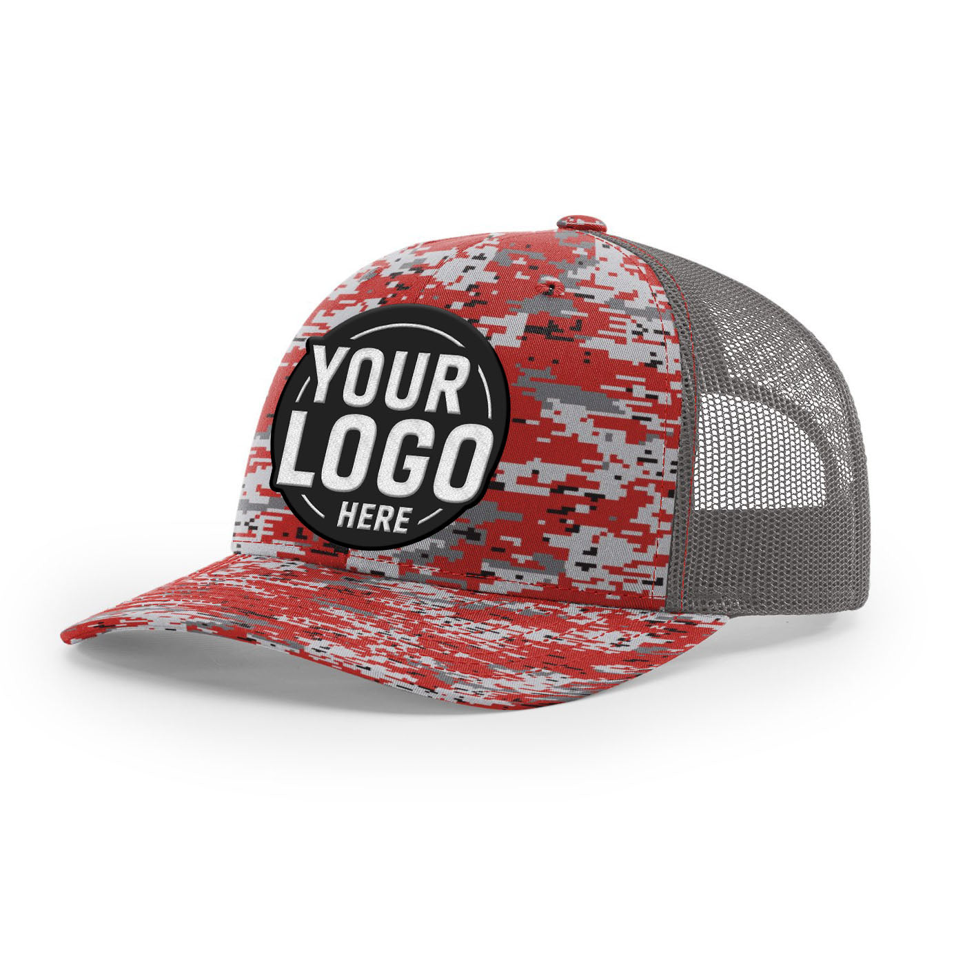 Custom Embroidered Richardson 112P Printed Trucker Hat Snapback Cap
