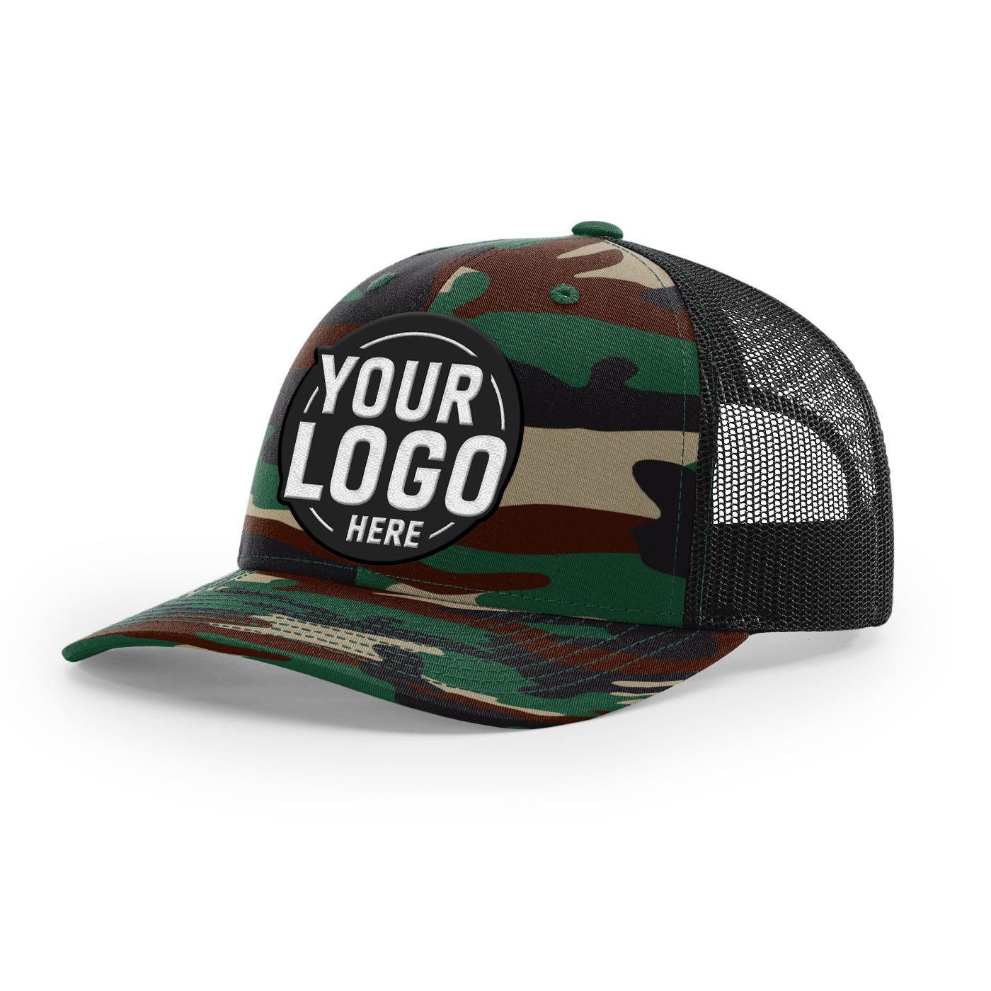 Custom Embroidered Richardson 112P Printed Trucker Hat Snapback Cap