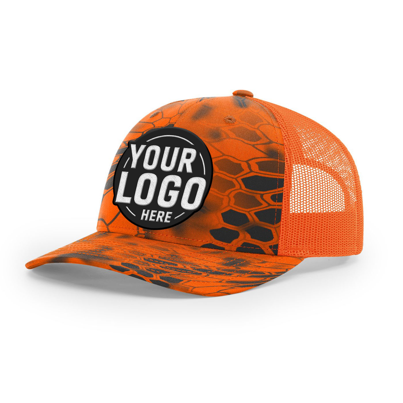 Custom Embroidered Richardson 112P Printed Trucker Hat Snapback Cap
