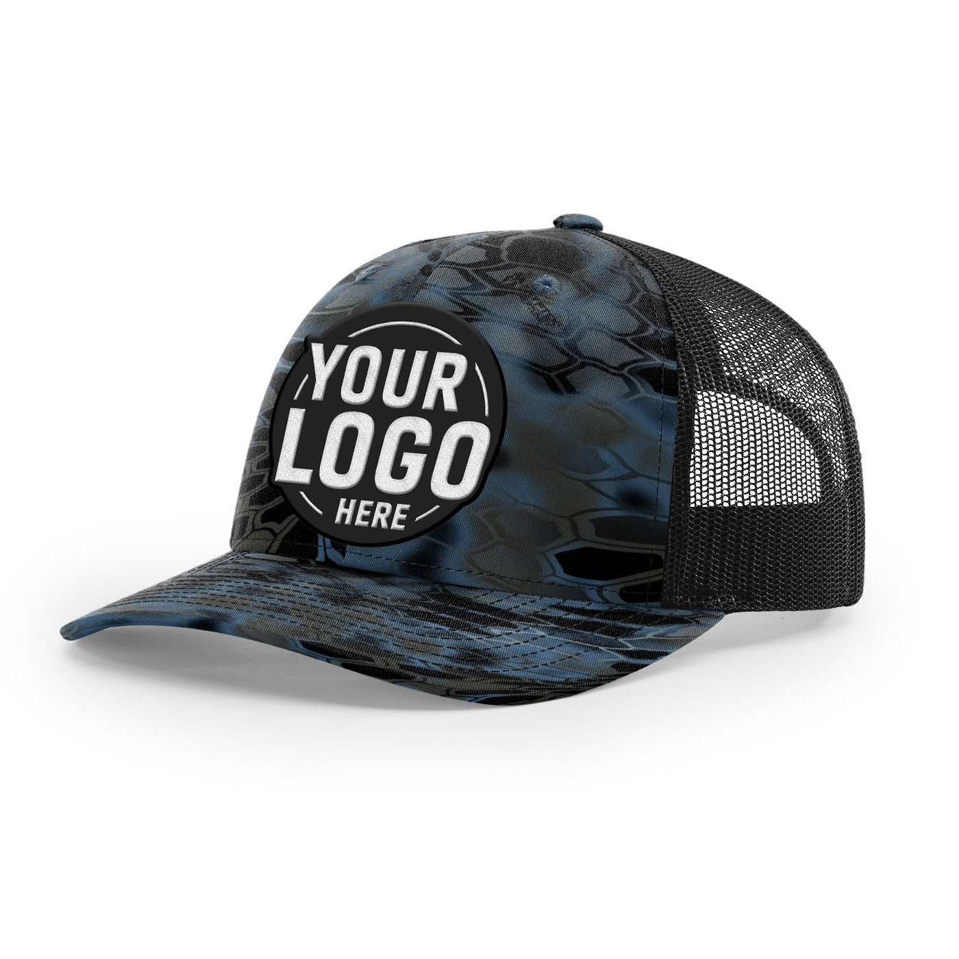 Custom Embroidered Richardson 112P Printed Trucker Hat Snapback Cap