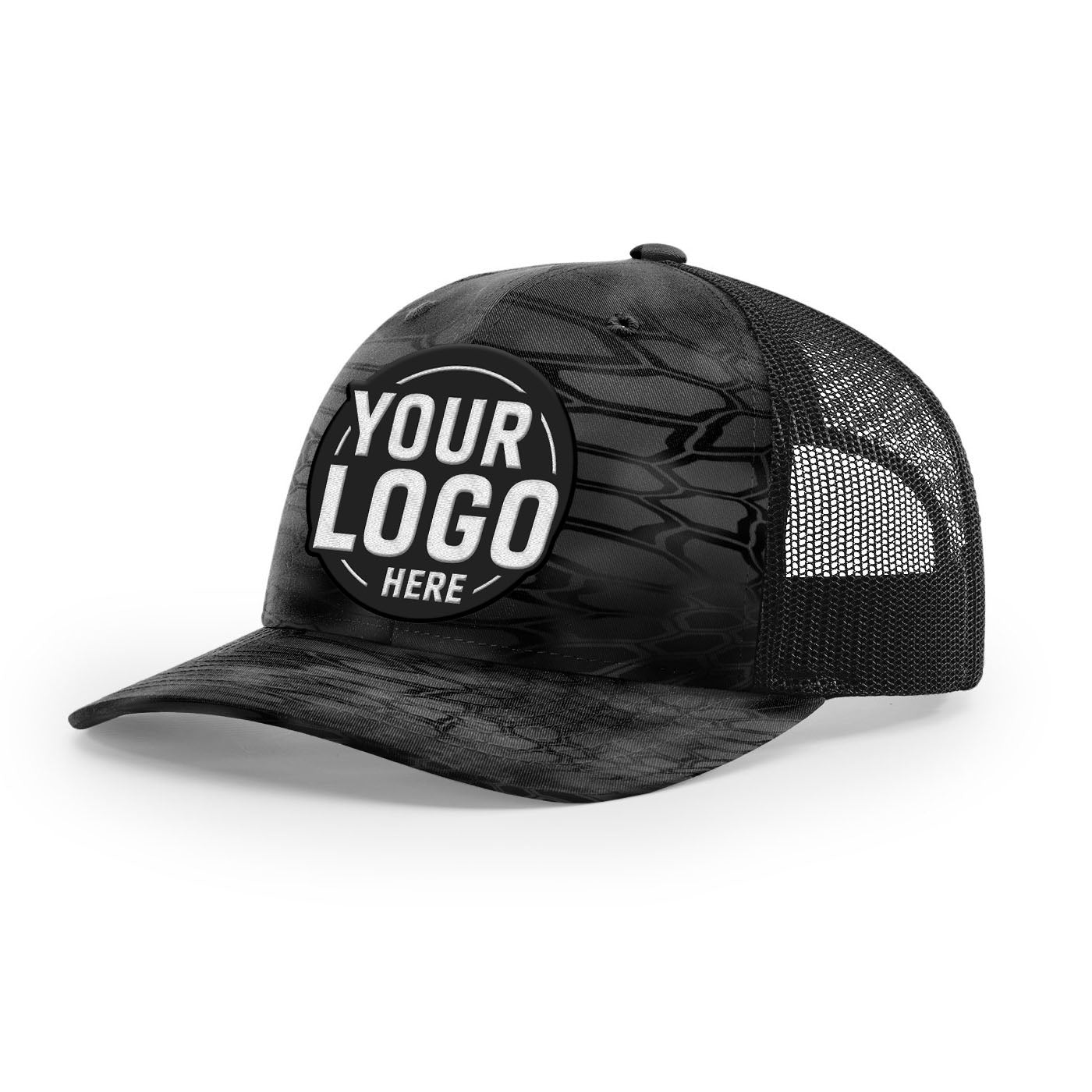 Custom Embroidered Richardson 112P Printed Trucker Hat Snapback Cap