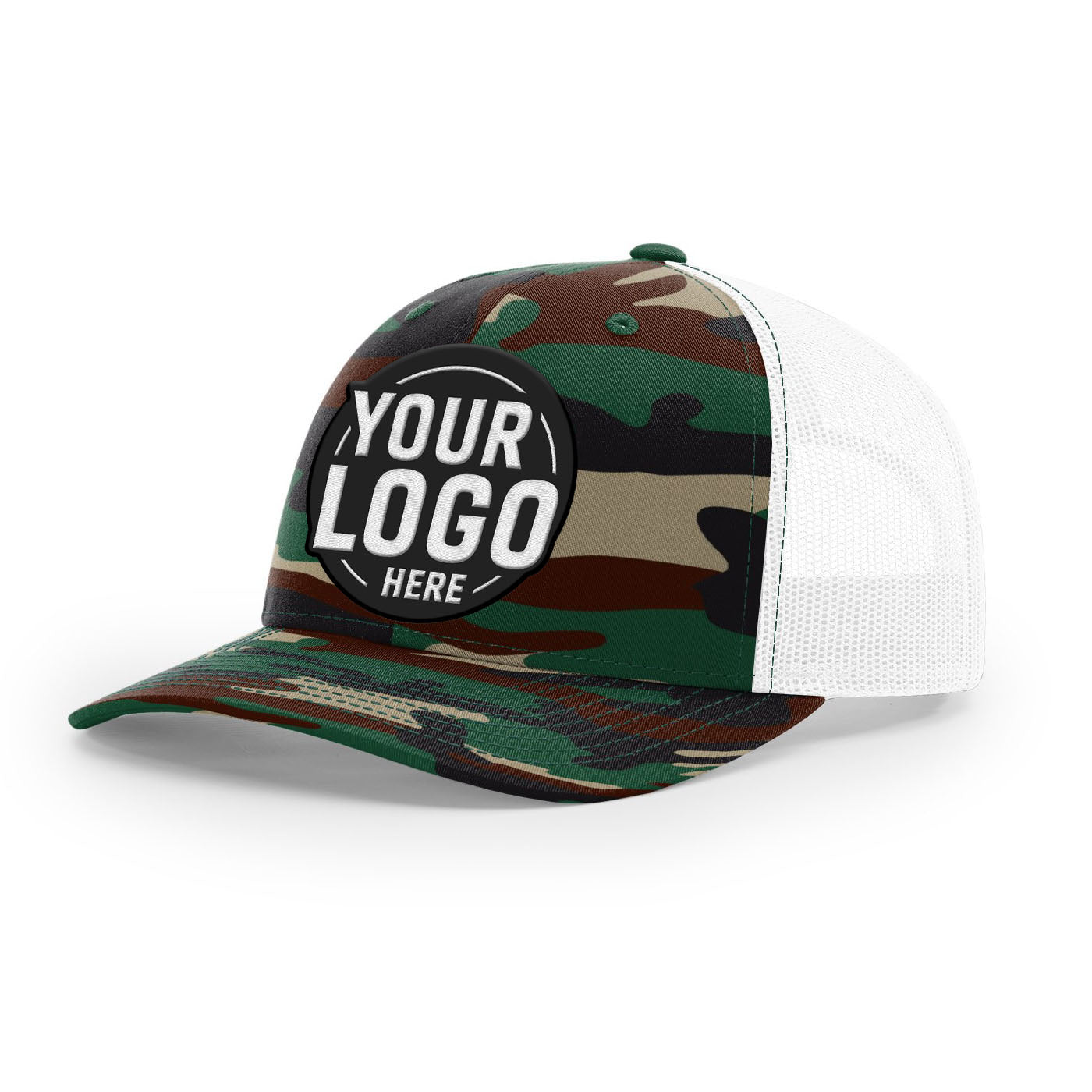 Custom Embroidered Richardson 112P Printed Trucker Hat Snapback Cap
