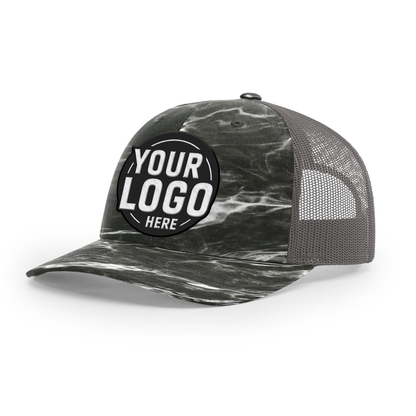 Custom Embroidered Richardson 112P Printed Trucker Hat Snapback Cap