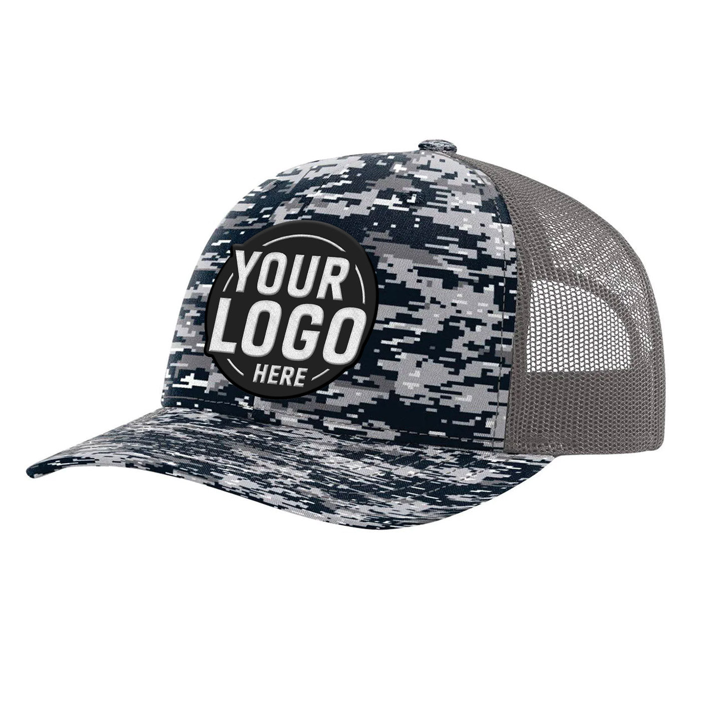 Custom Embroidered Richardson 112P Printed Trucker Hat Snapback Cap