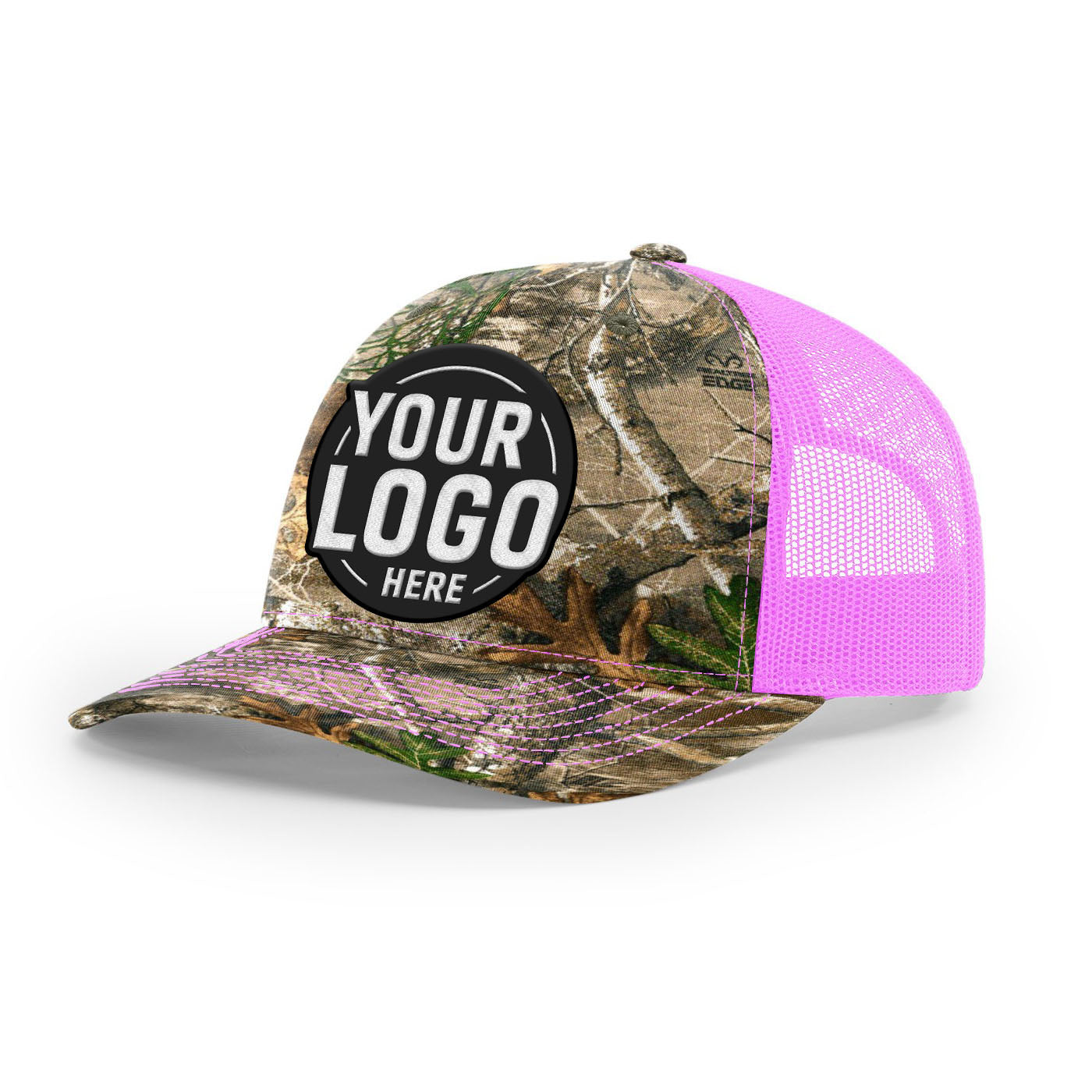 Custom Embroidered Richardson 112P Printed Trucker Hat Snapback Cap