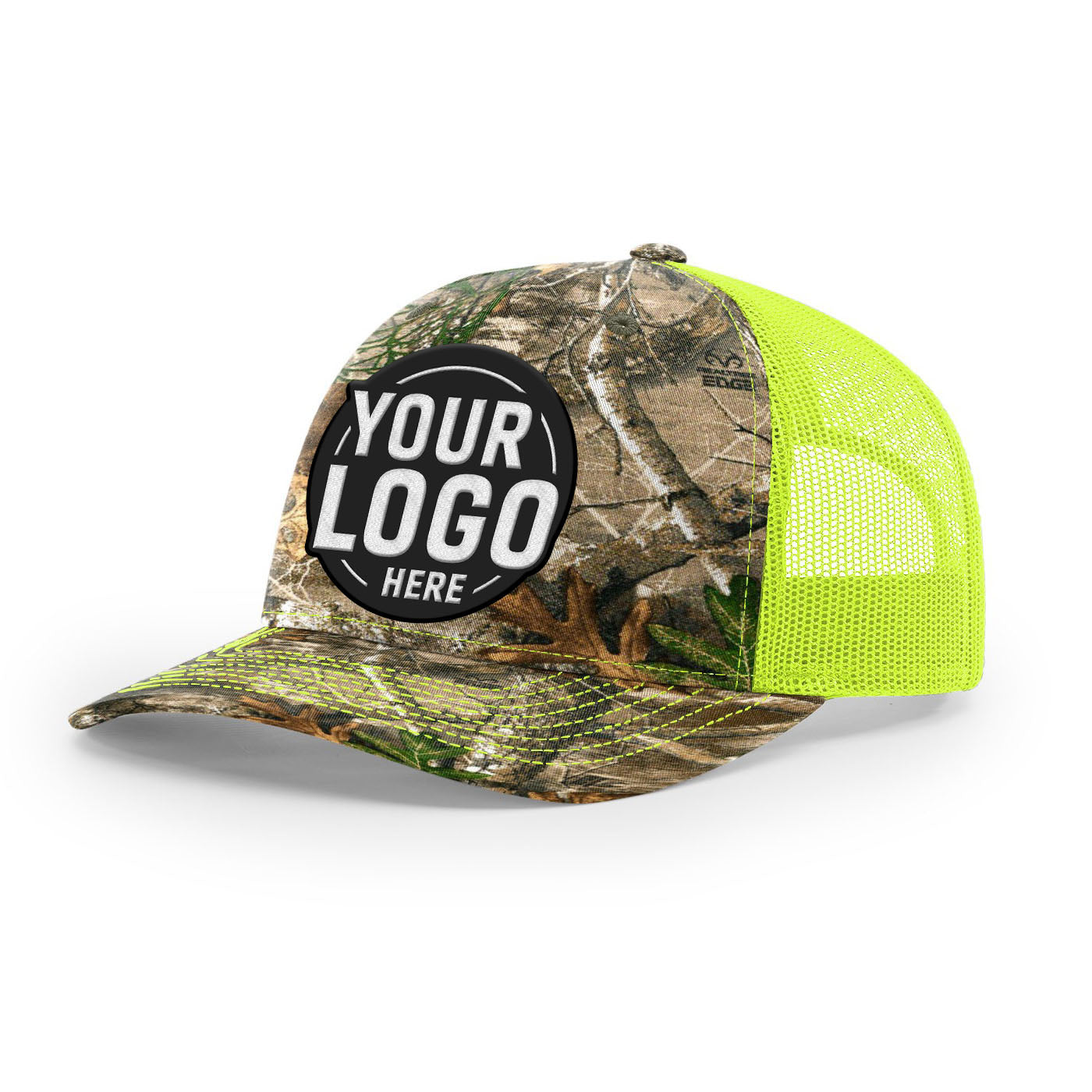 Custom Embroidered Richardson 112P Printed Trucker Hat Snapback Cap