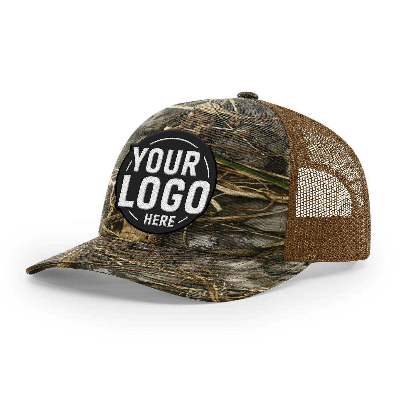 Custom Embroidered Richardson 112P Printed Trucker Hat Snapback Cap