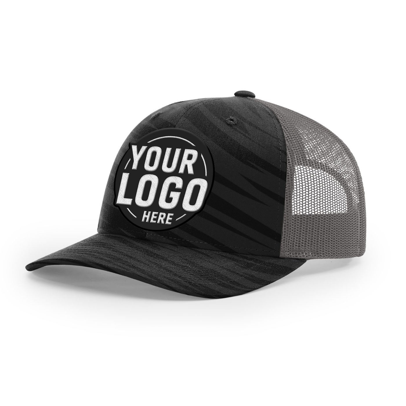 Custom Embroidered Richardson 112P Printed Trucker Hat Snapback Cap
