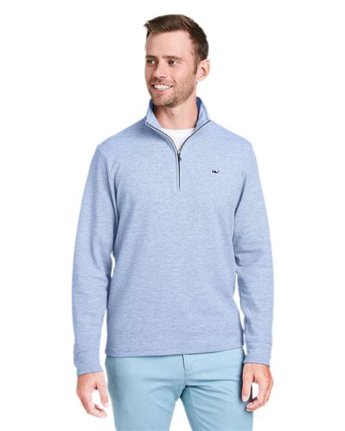 vineyard vines K002708 Men's Saltwater Quarter-Zip Pullover