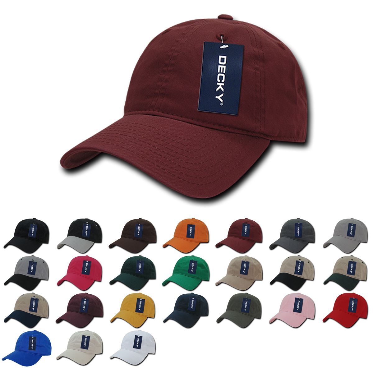 Decky 205 Classic Low Profile Relaxed Cotton Dad Hat - Blank