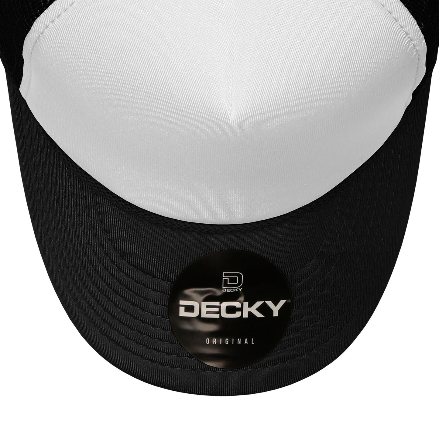 Decky 210 5 Panel Foam Trucker Hat Two Tone Mesh Back Cap - Blank