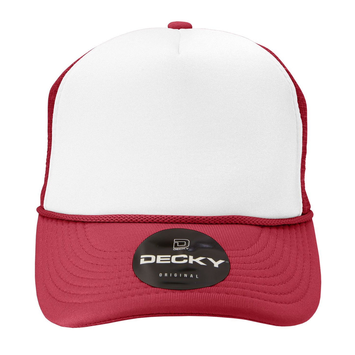 Decky 210 5 Panel Foam Trucker Hat Two Tone Mesh Back Cap - Blank
