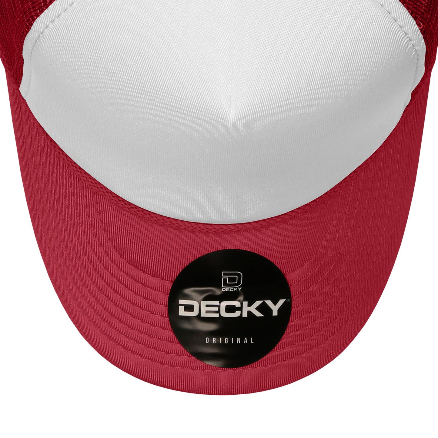 Decky 210 5 Panel Foam Trucker Hat Two Tone Mesh Back Cap - Blank