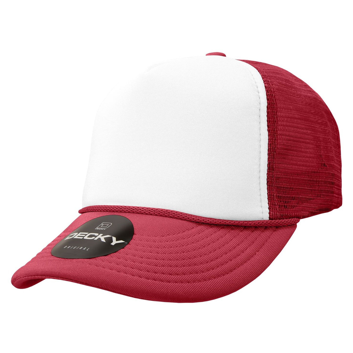 Decky 210 5 Panel Foam Trucker Hat Two Tone Mesh Back Cap - Blank
