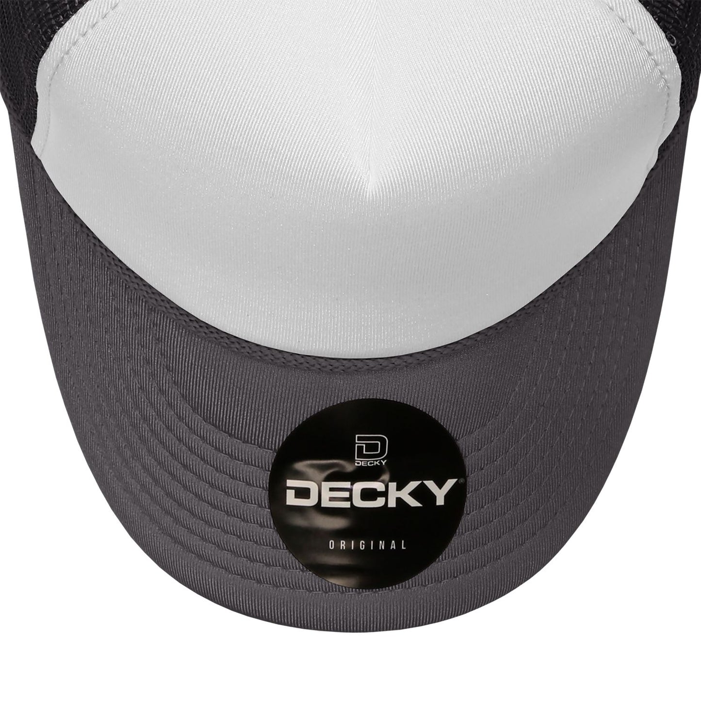 Decky 210 5 Panel Foam Trucker Hat Two Tone Mesh Back Cap - Blank