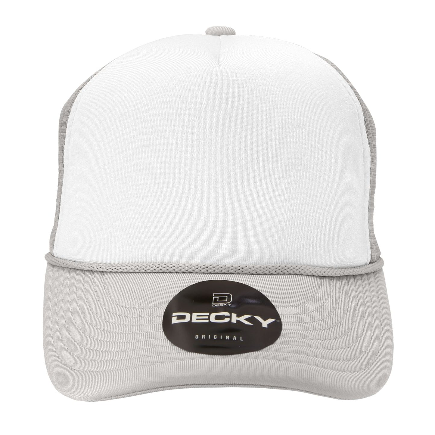 Decky 210 5 Panel Foam Trucker Hat Two Tone Mesh Back Cap - Blank