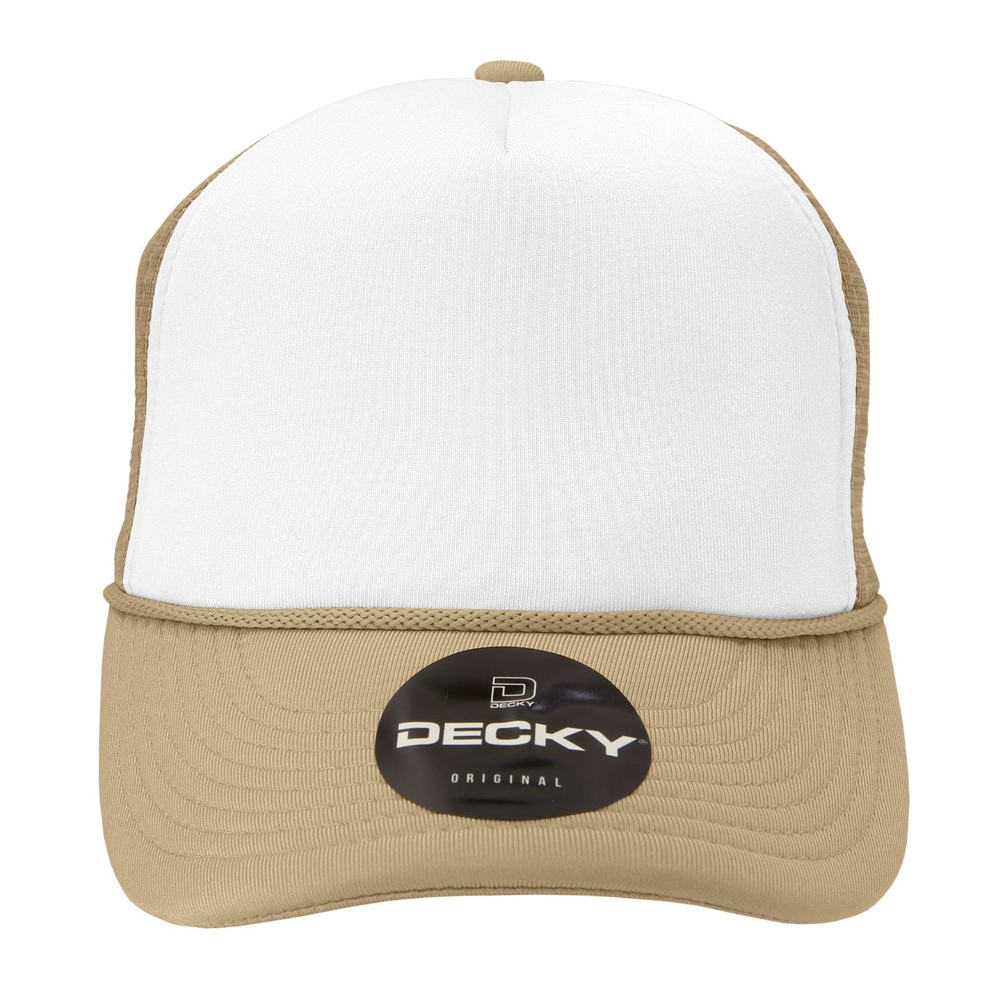 Decky 210 5 Panel Foam Trucker Hat Two Tone Mesh Back Cap - Blank