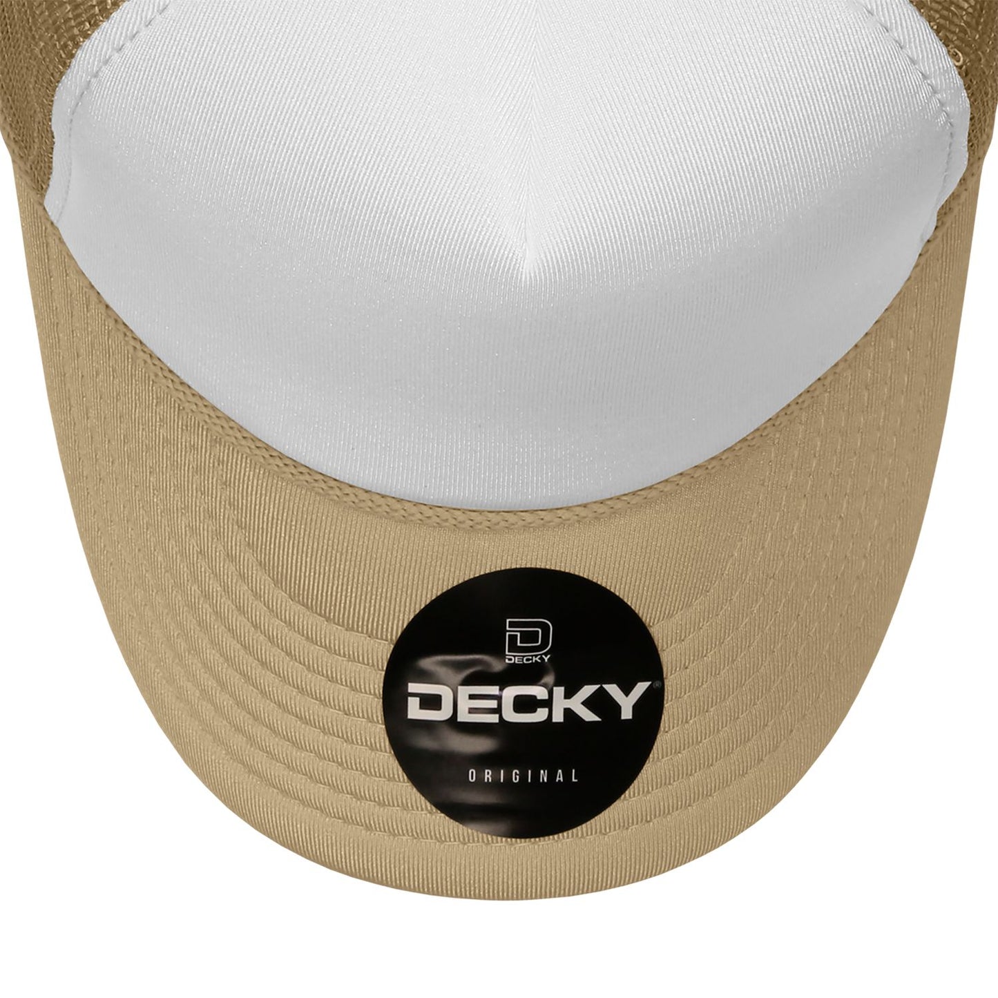 Decky 210 5 Panel Foam Trucker Hat Two Tone Mesh Back Cap - Blank