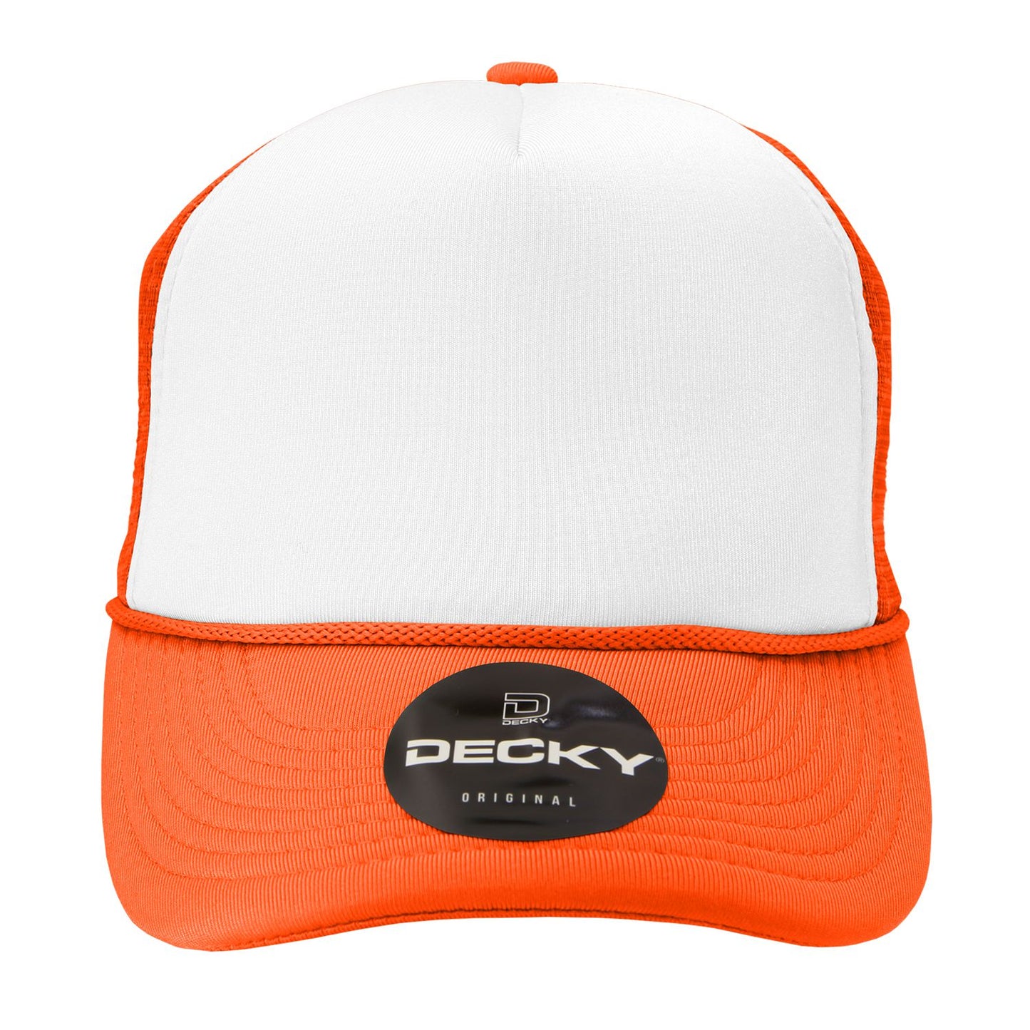 Decky 210 5 Panel Foam Trucker Hat Two Tone Mesh Back Cap - Blank