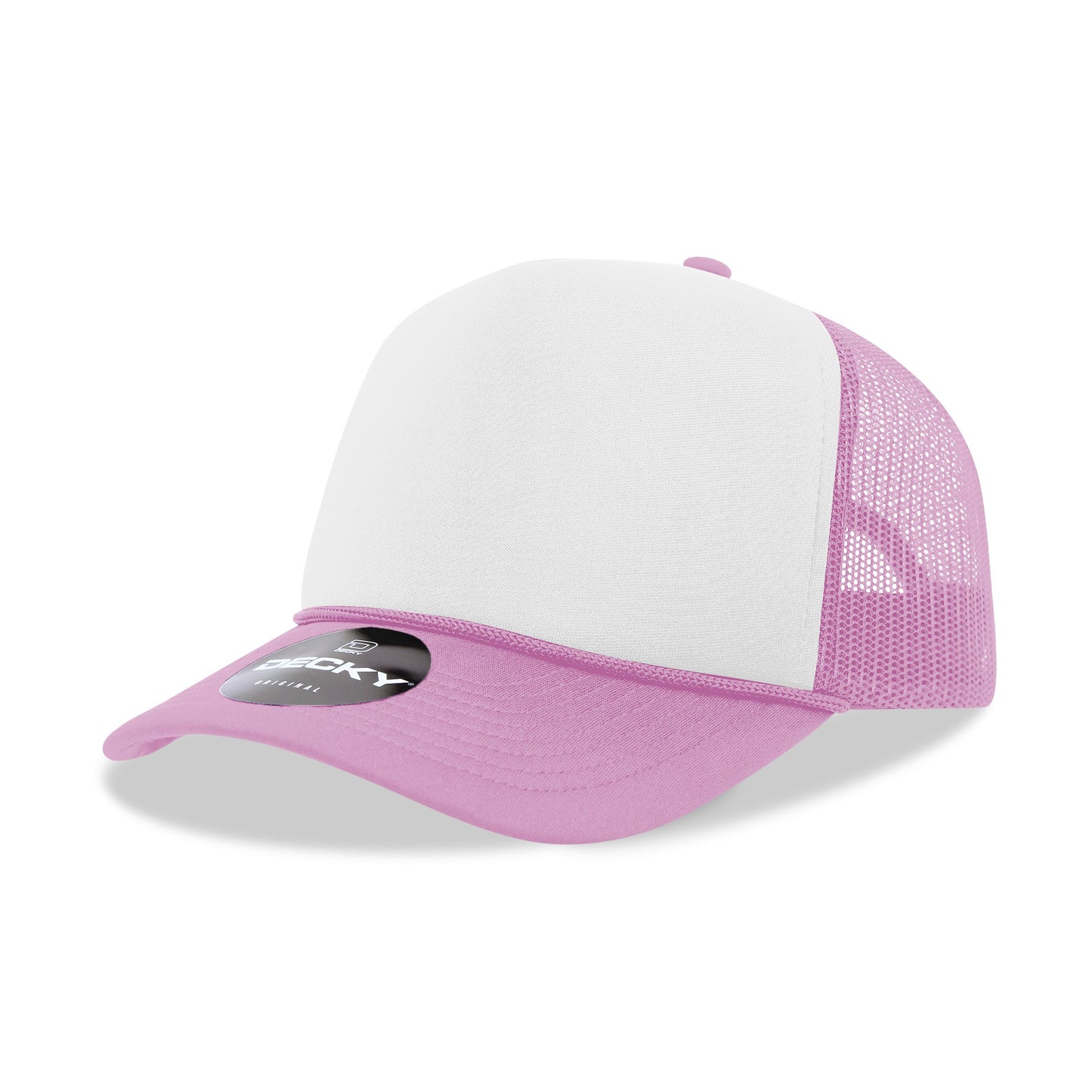 Decky 210 5 Panel Foam Trucker Hat Two Tone Mesh Back Cap - Blank