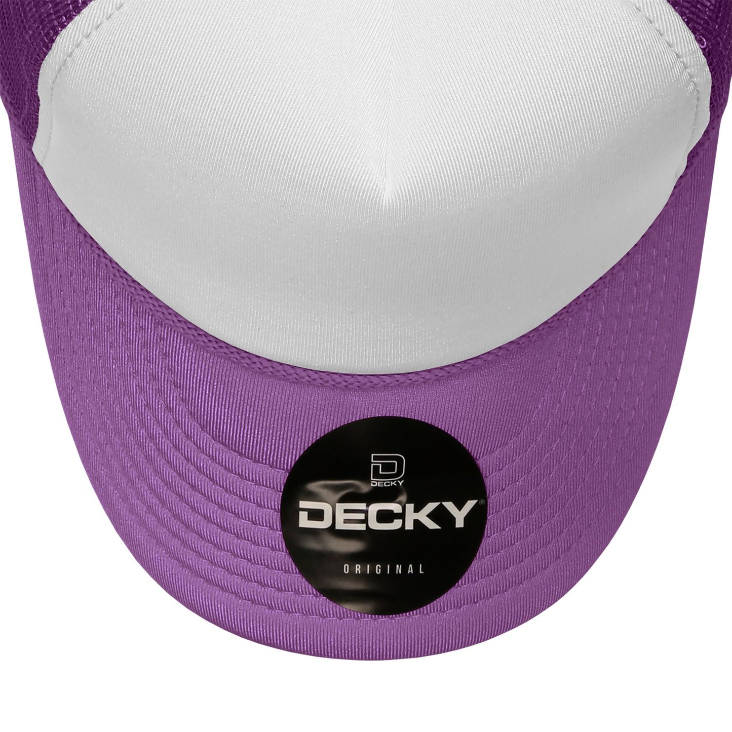 Decky 210 5 Panel Foam Trucker Hat Two Tone Mesh Back Cap - Blank