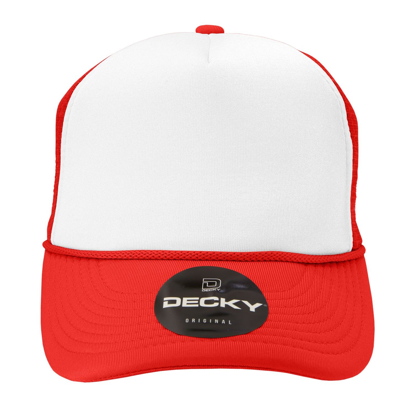 Decky 210 5 Panel Foam Trucker Hat Two Tone Mesh Back Cap - Blank