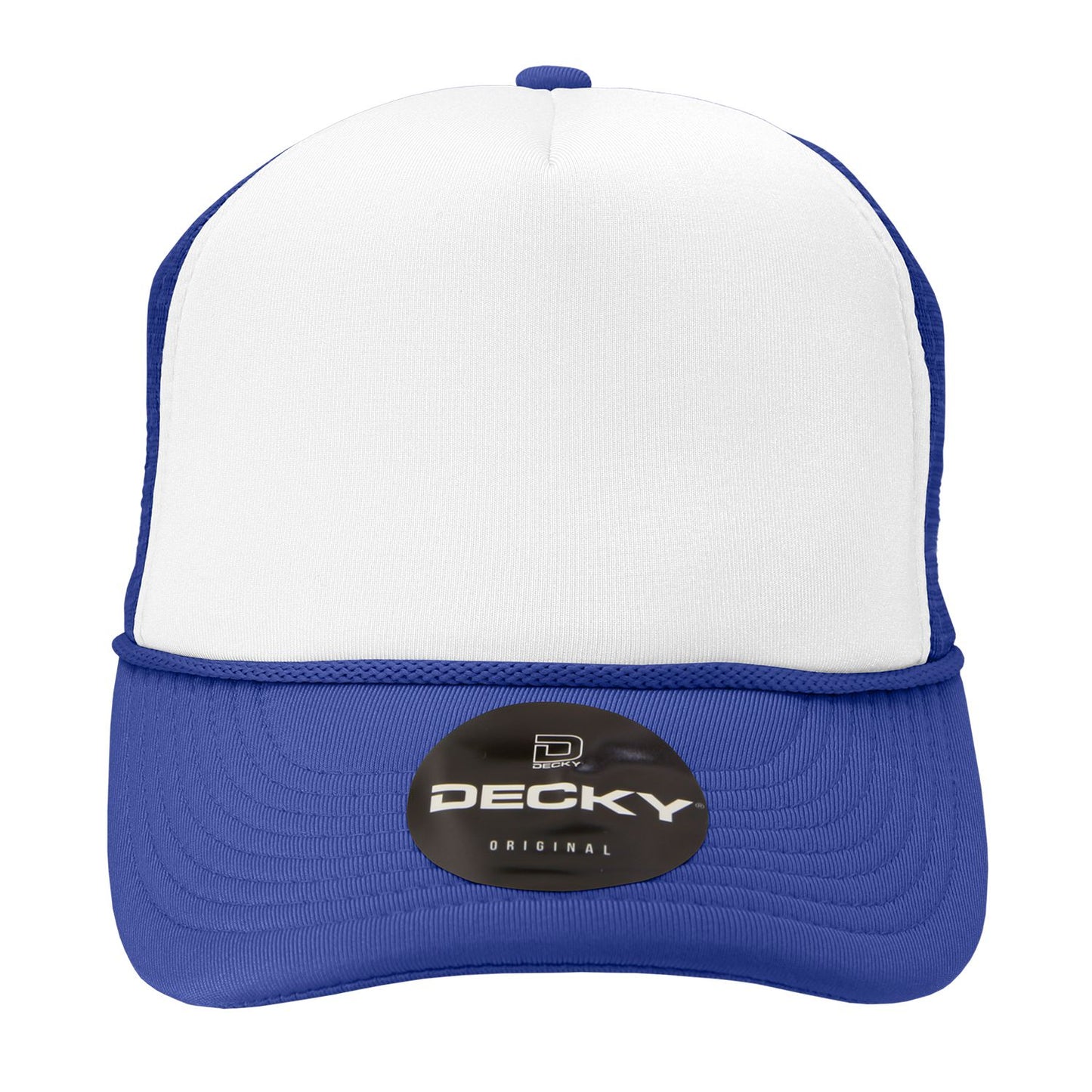 Decky 210 5 Panel Foam Trucker Hat Two Tone Mesh Back Cap - Blank