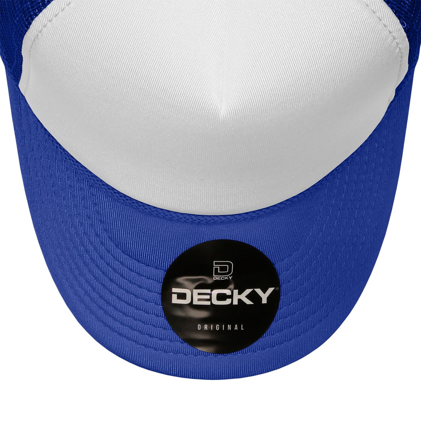 Decky 210 5 Panel Foam Trucker Hat Two Tone Mesh Back Cap - Blank