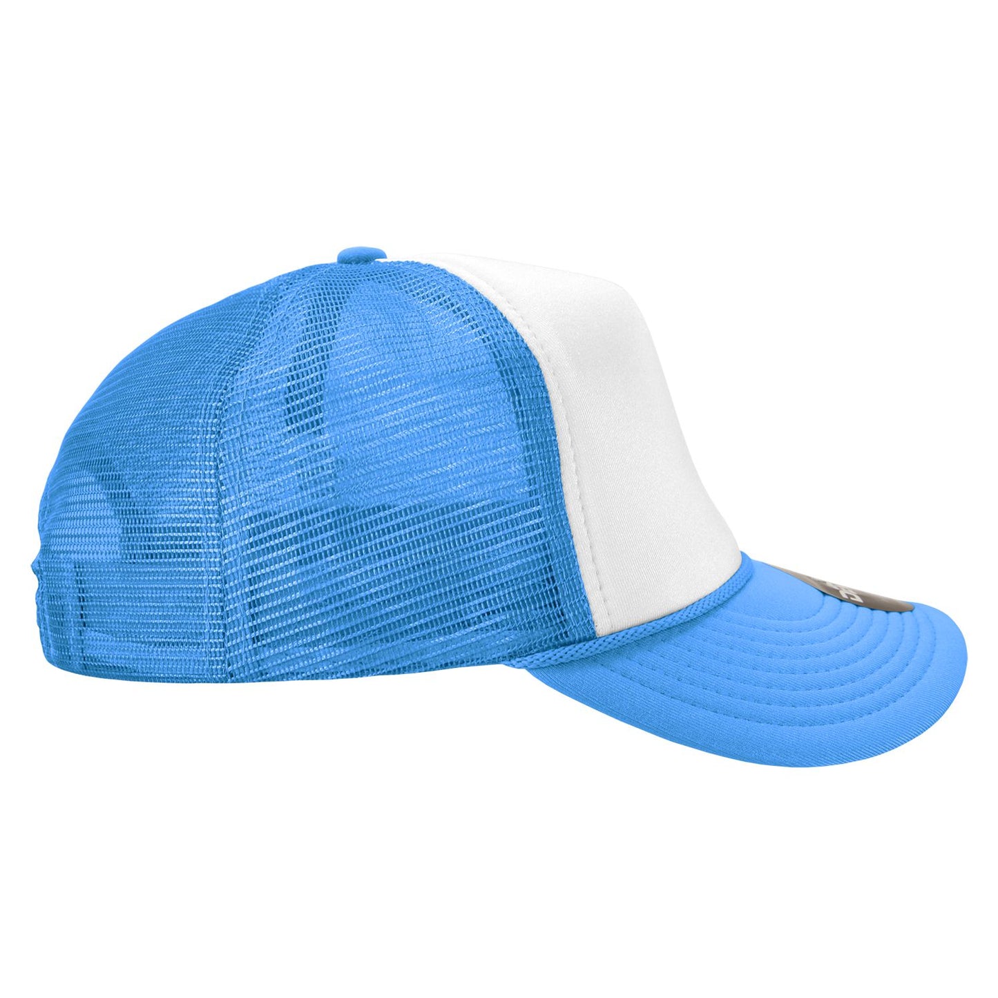 Decky 210 5 Panel Foam Trucker Hat Two Tone Mesh Back Cap - Blank
