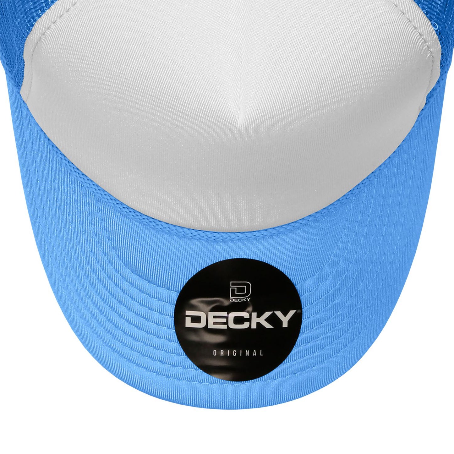 Decky 210 5 Panel Foam Trucker Hat Two Tone Mesh Back Cap - Blank