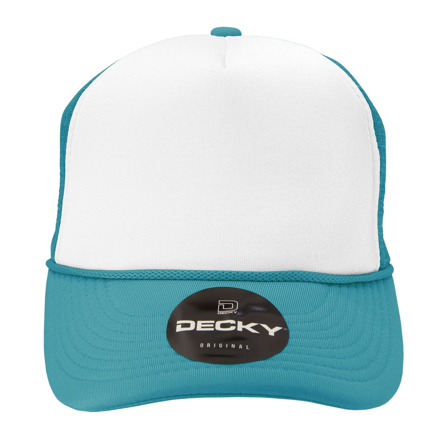 Decky 210 5 Panel Foam Trucker Hat Two Tone Mesh Back Cap - Blank