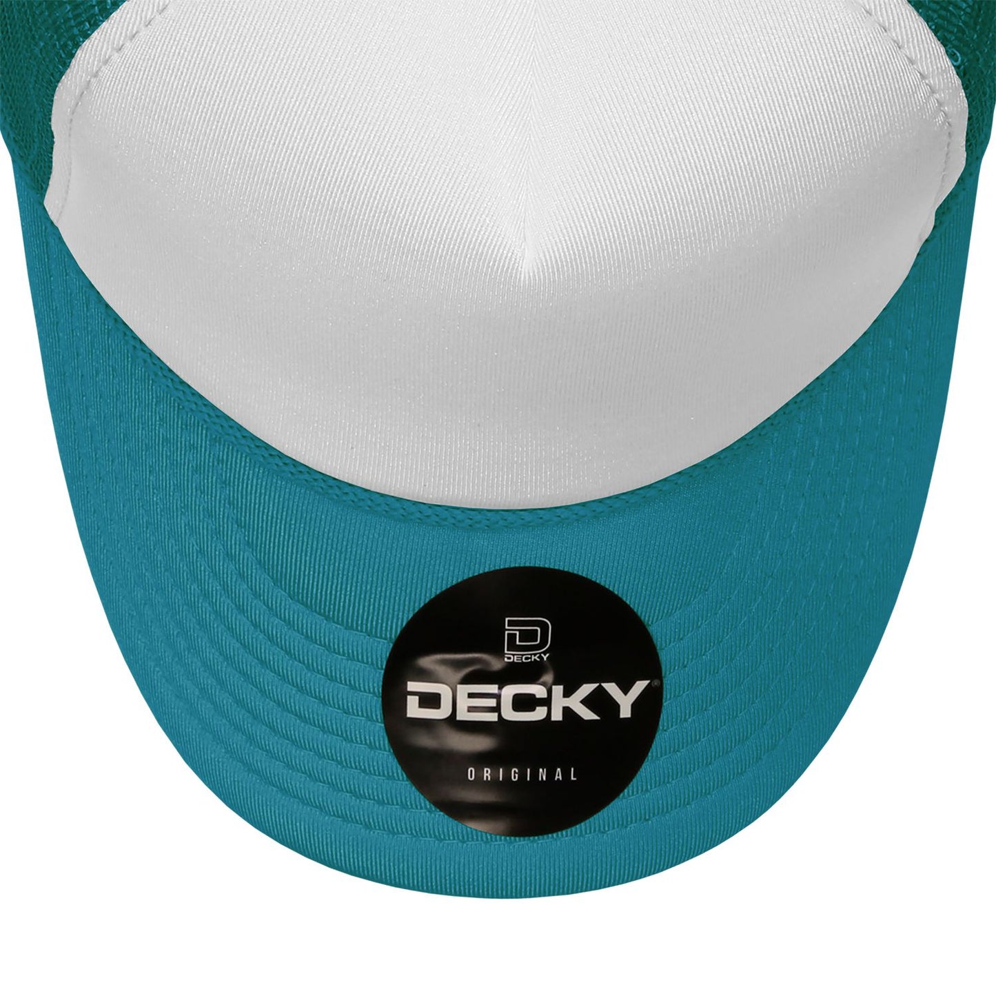 Decky 210 5 Panel Foam Trucker Hat Two Tone Mesh Back Cap - Blank
