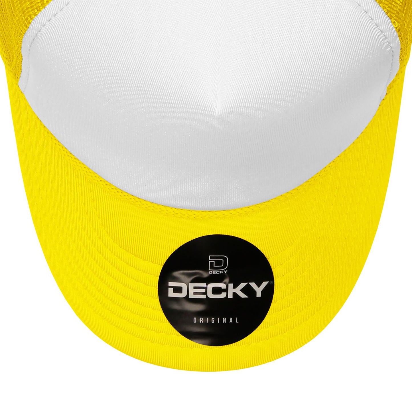 Decky 210 5 Panel Foam Trucker Hat Two Tone Mesh Back Cap - Blank