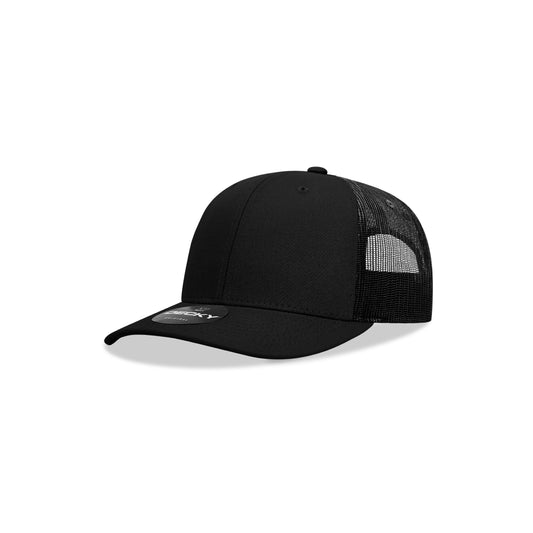 Decky 5019 Youth 6 Panel Mid Profile Structured Cotton Trucker, Kids Trucker Hat - Blank - Star Hats & Embroidery