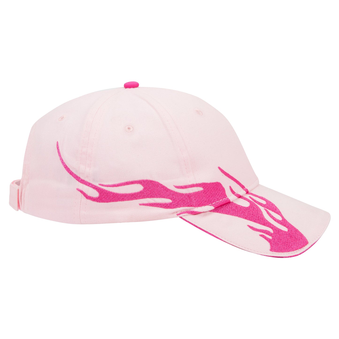 OTTO CAP 58-755 6 Panel Low Profile Baseball Cap US Flag Flame Design Hat