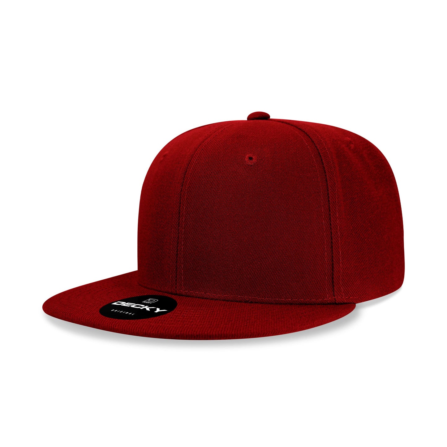 Decky 6020 High Profile 6 Panel Snapback Flat Bill Hat - Blank