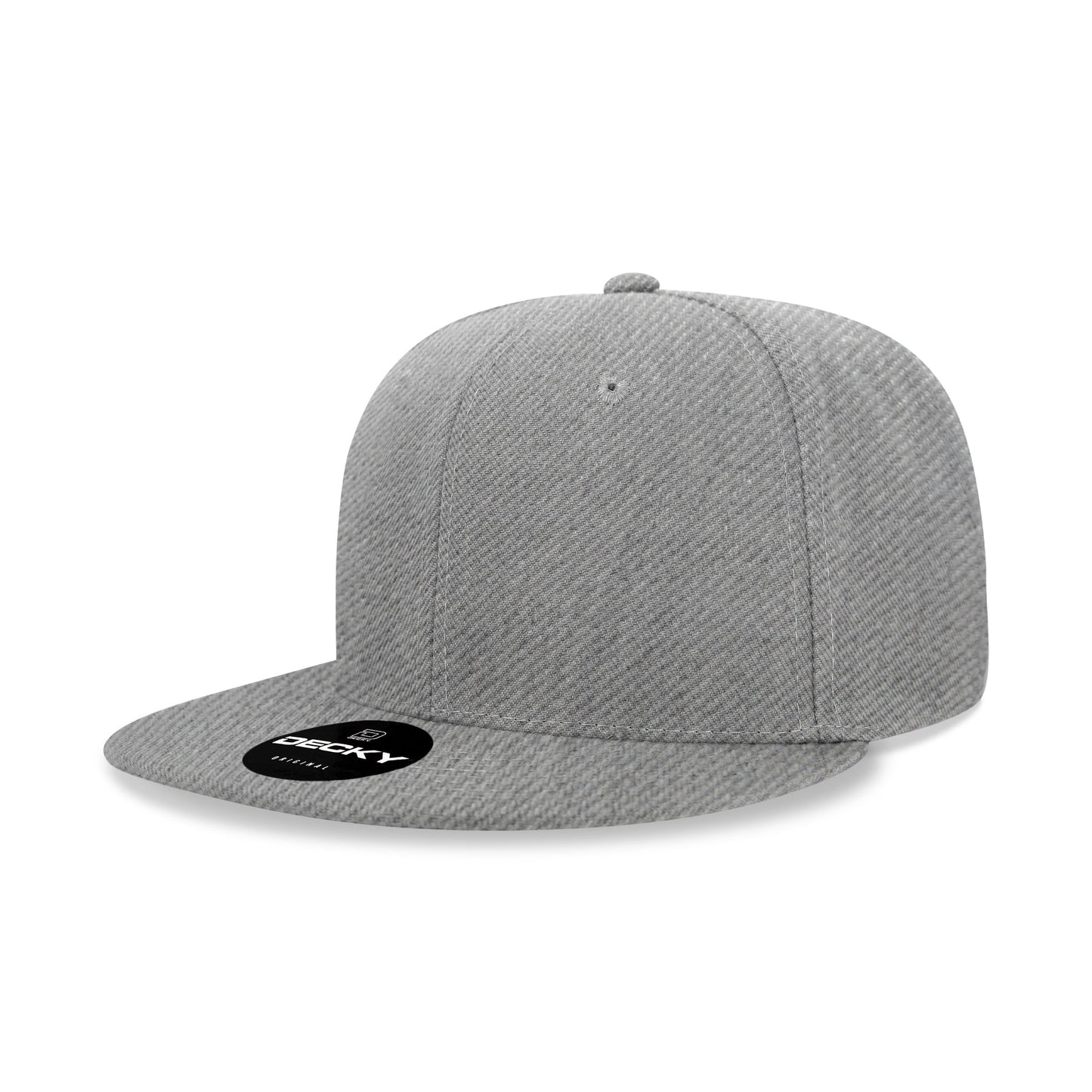 Decky 6020 High Profile 6 Panel Snapback Flat Bill Hat - Blank