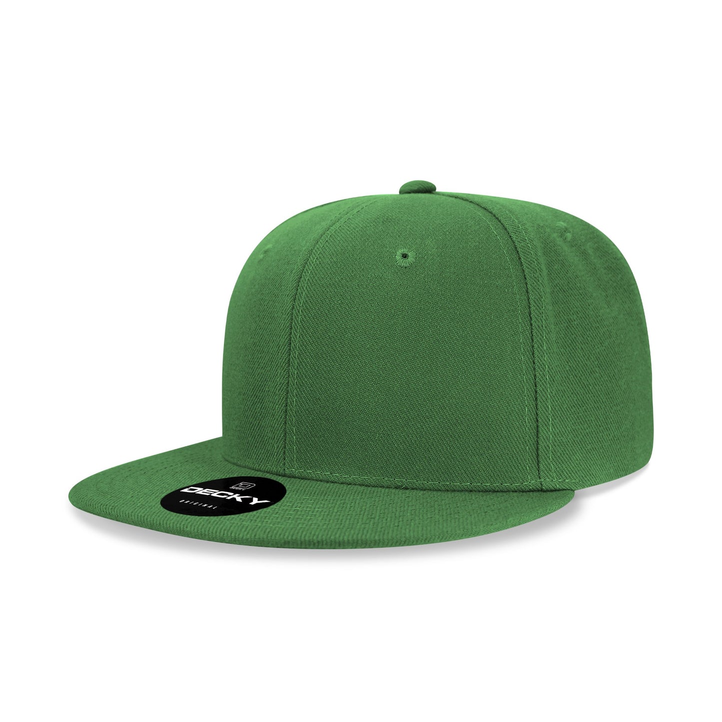 Decky 6020 High Profile 6 Panel Snapback Flat Bill Hat - Blank